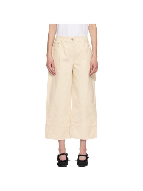 Off-White Straight Leg Bow Loop Jeans