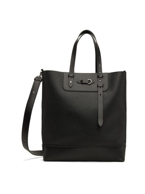 Black Vertical Belt Tote