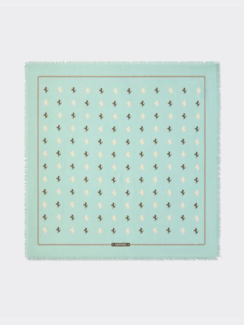 Cotton and silk twill scarf