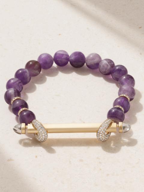 Chakra 18-karat Gold Multi-stone Bracelet