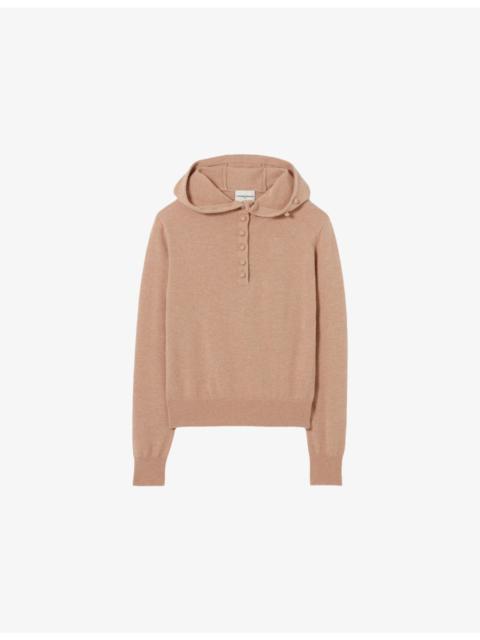 Hooded Slim-Fit Wool And Cashmere-Blend Jumper
