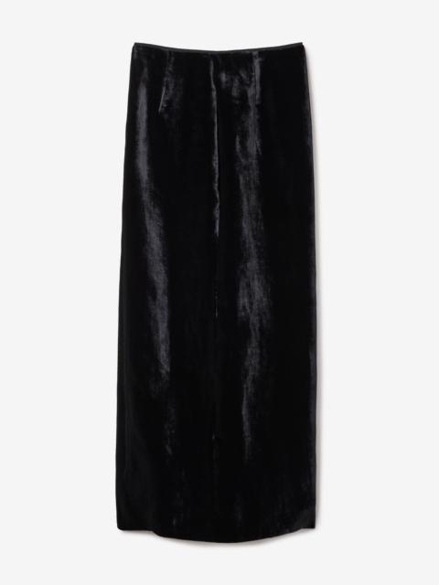 Velvet Maxi Skirt