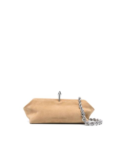 leather clutch bag