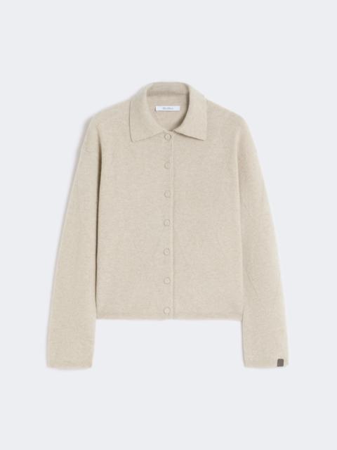 Cashmere knit cardigan - BEIGE