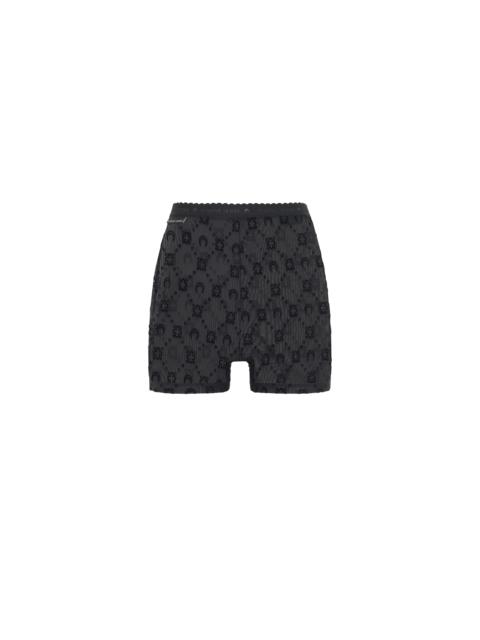 Recycled Mesh Flock Mini Shorts