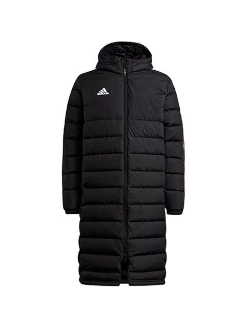 logo-detail padded coat