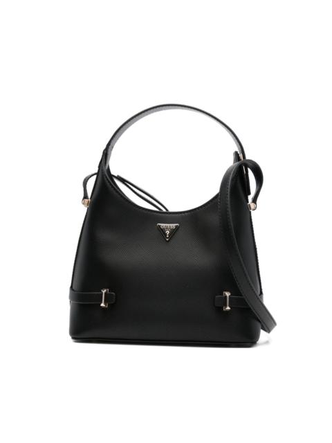 textured-leather shoulder bag