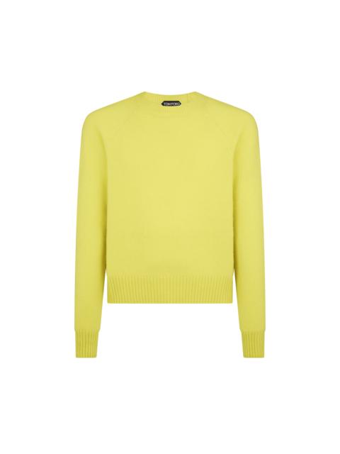 FELTED CASHMERE CREW NECK