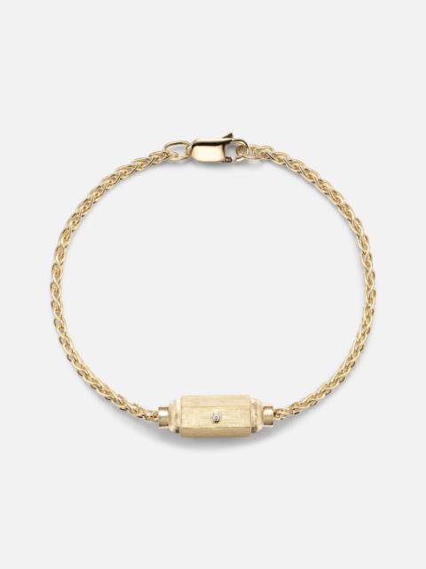 Coco Micro 18kt gold bracelet with diamonds