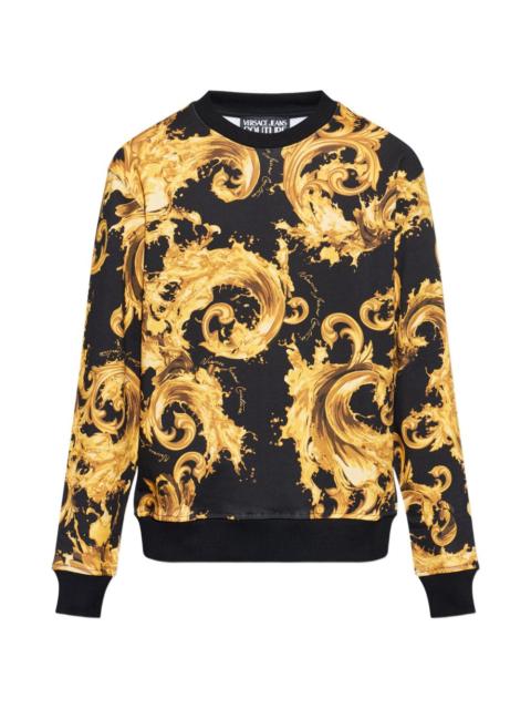 baroque print sweatshirt