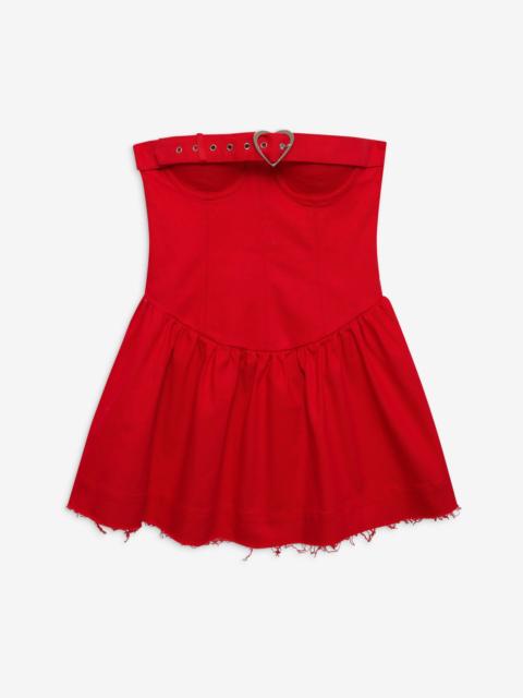 Lipstick Denim Mini Dress