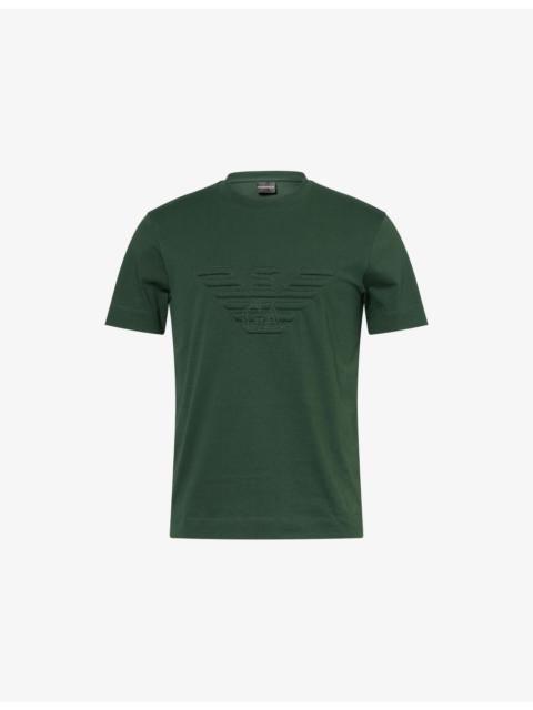 Eagle Logo-Embroidered Cotton T-Shirt&nbsp;