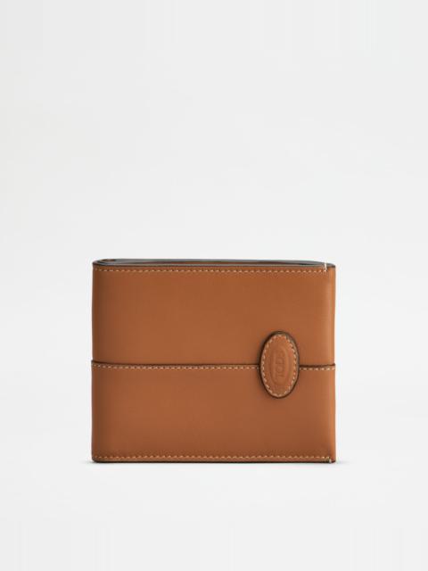 CARD HOLDER IN LEATHER - BROWN