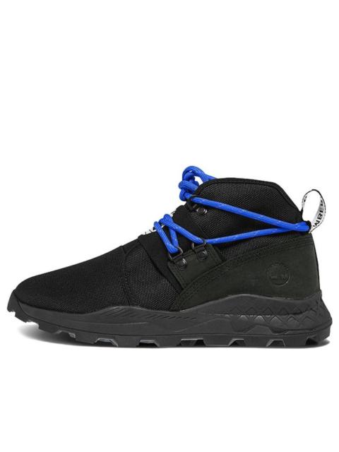 Timberland Brooklyn Leather and Fabric Chukka Wide-Fit Shoes 'Black Ripstop' A2BU2