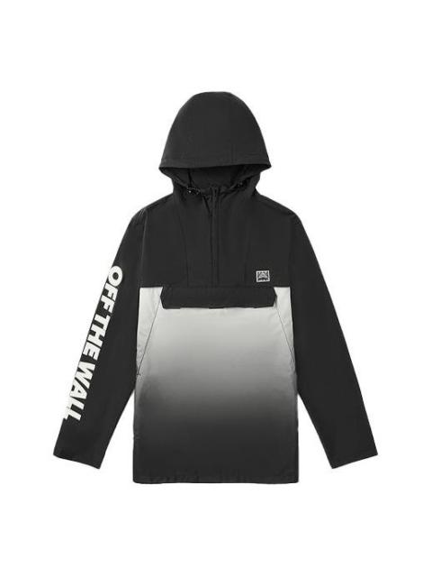 Men's Vans Splicing Athleisure Casual Sports Hooded Jacket Black VN0A49JZBLK