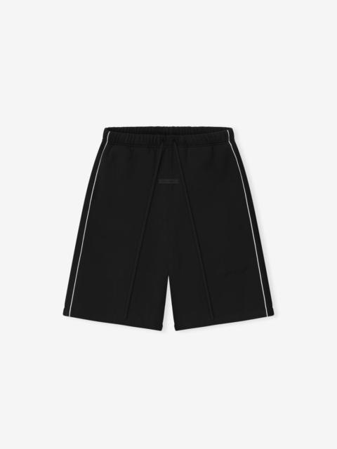 Relaxed Fleece Sweatshort With Piping