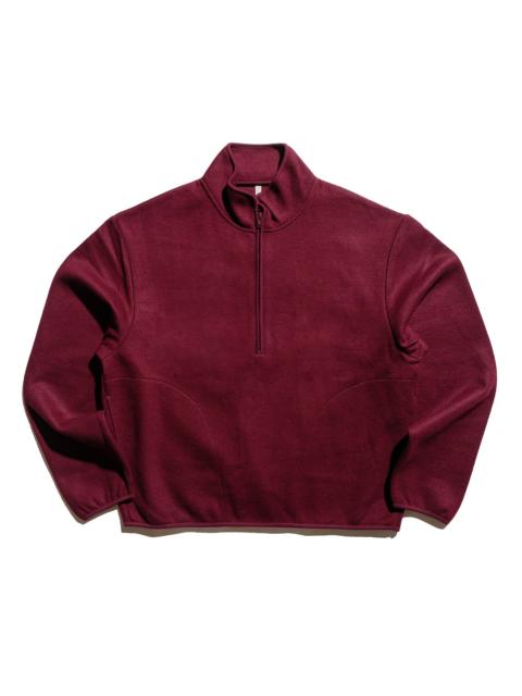 Wool Half Zip Burgundy