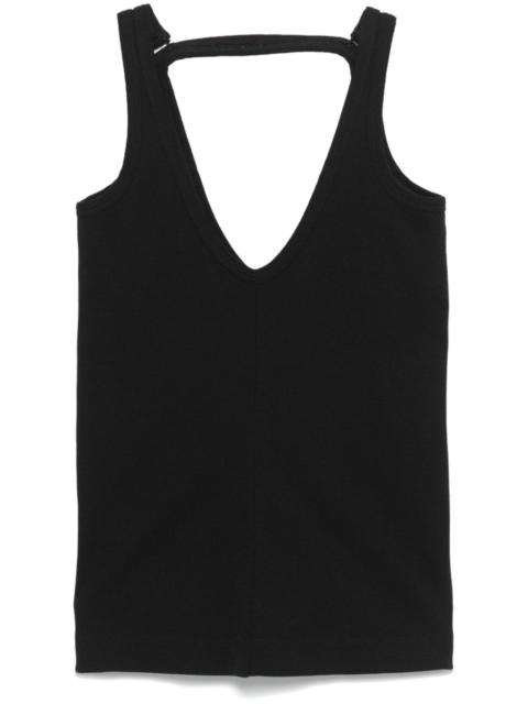 strap-detail tank top