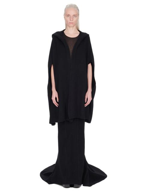 hooded knitted cardi-coat