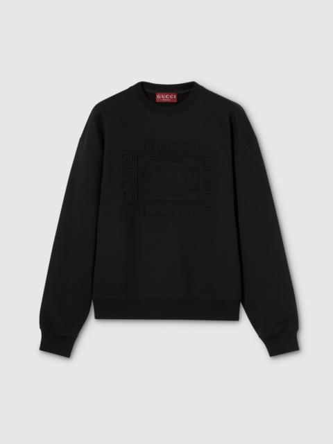 Brushed cotton jersey sweatshirt