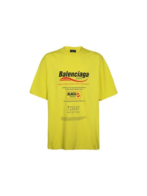 Balenciaga Dry Cleaning Boxy T-Shirt Yellow