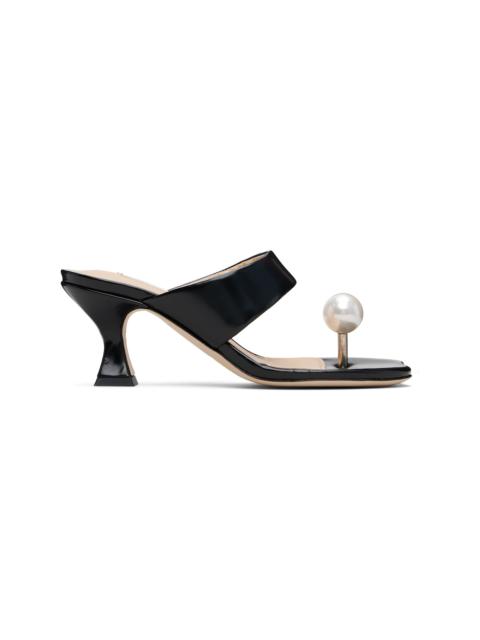 Black Pearl Sandalette Heeled Sandals