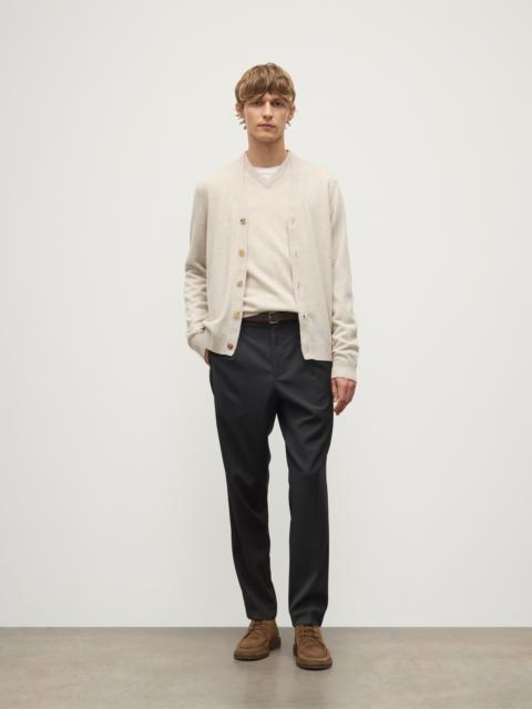 Rory Natural Classic Cashmere Cardigan