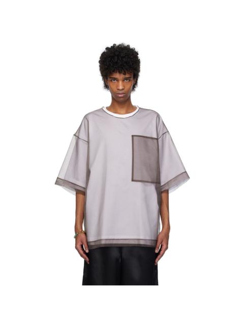 White Sheer Overlay T-shirt