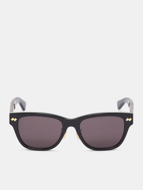 Black Intrecciato Square Sunglasses