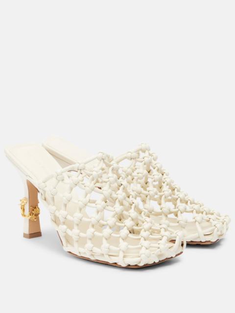 Riva 90 woven leather mules