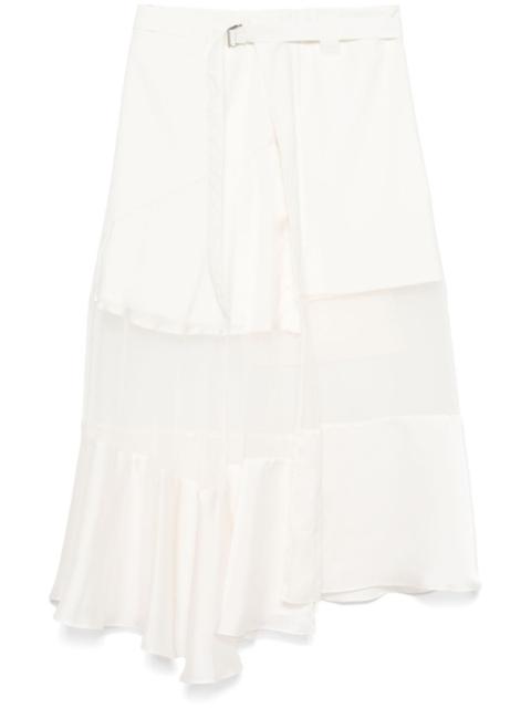 asymmetric midi skirt