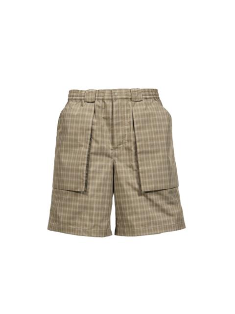 TECH 3D POCKET CARGO SHORTS SUMMER PLAID / SAGE GRY