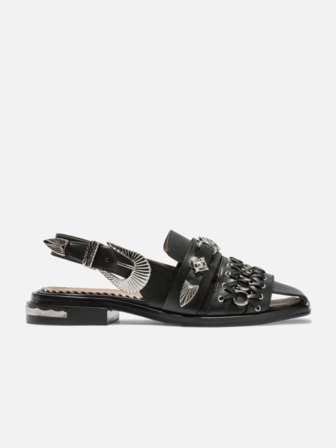 【関税込み】Toga Pulla SSENSE限定 ブラック Classic ミュール Toga PullaのSSENSE 日本限定 ブラック Classic ミュールがセール中