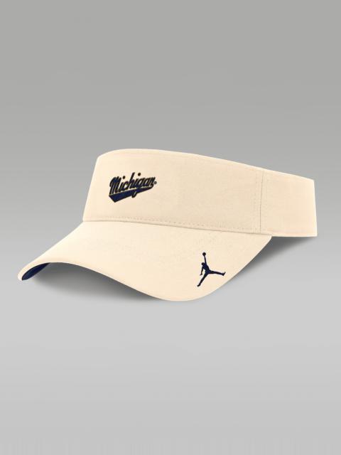 Michigan Wolverines Primetime Ace Men's Jordan Brand Dri-FIT College Adjustable Visor