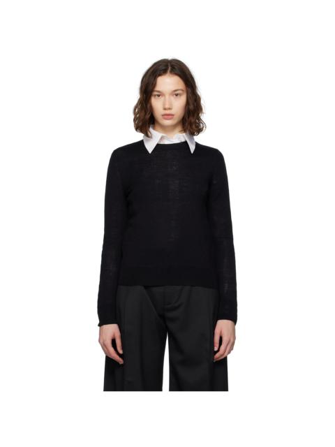 Black Elbow Patch Sweater