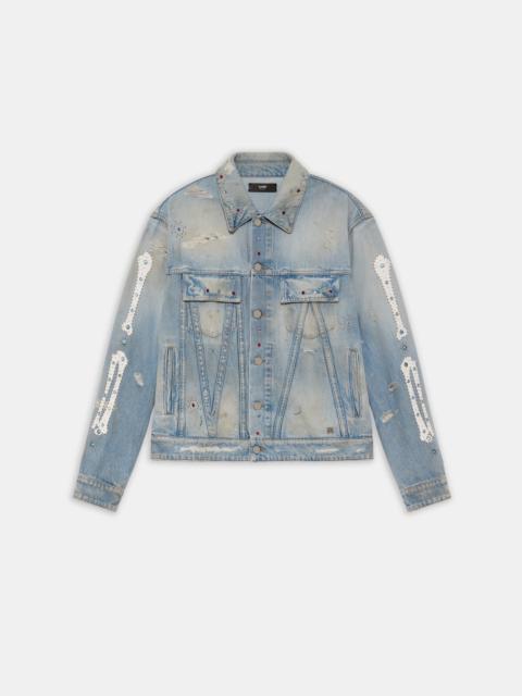 BONES STUDDED TRUCKER JACKET