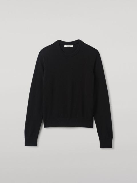 Classic Cashmere Black Round Neck Jumper
