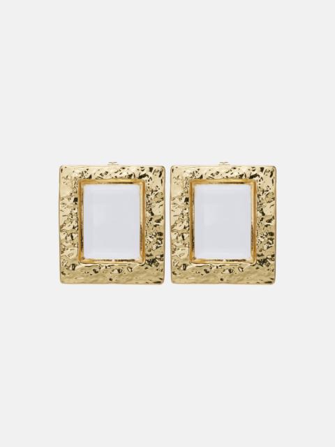 18kt gold-plated earrings