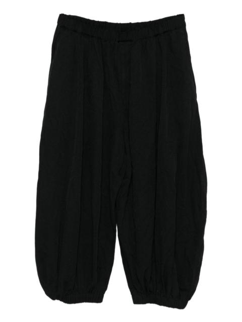 pleat-detail trousers