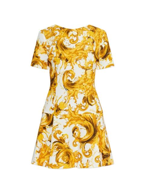 printed short-sleeves dress