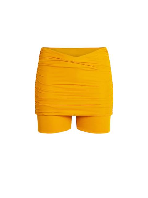 Wrap jersey shorts