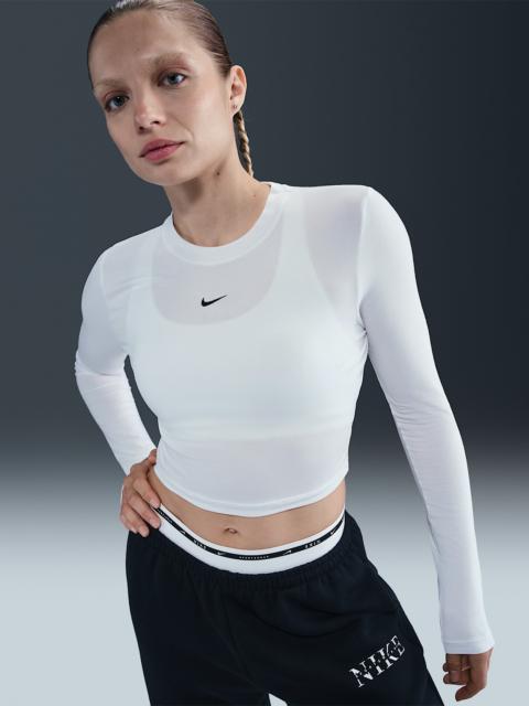 Nike Sportswear Chill Knit Women's Slim Long-Sleeve Cropped Top