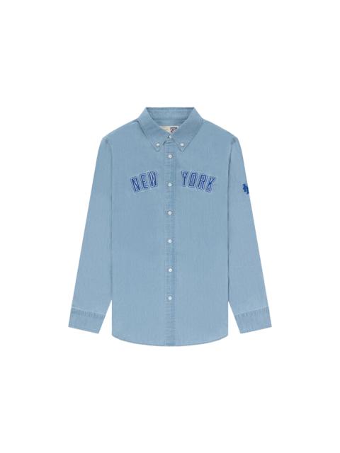 Aime Leon Dore x New York Mets Chambray Shirt Light Wash