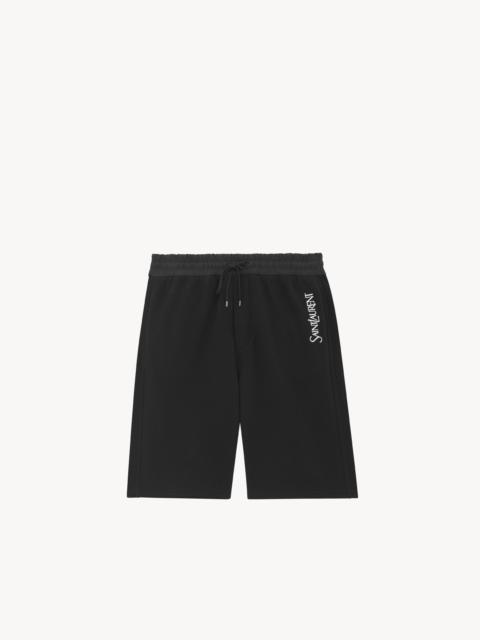 saint laurent bermuda in fleece