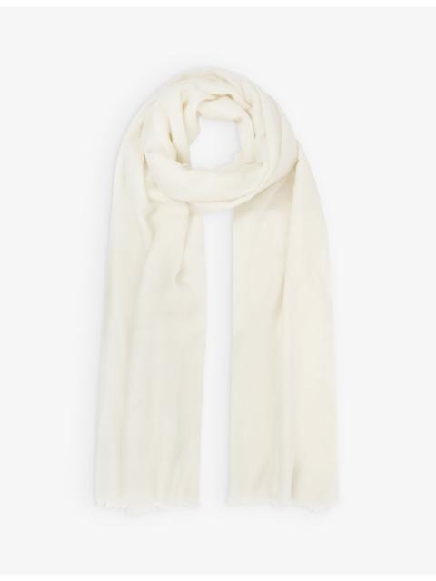 Heidi fringe-trimmed cashmere scarf