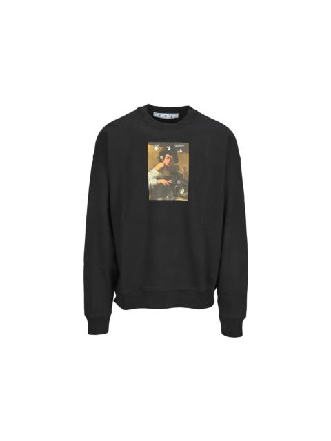 OFF-WHITE Caravaggio Boy Crew Sweatshirt Black