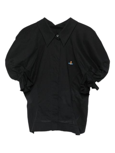 Gexy puff-sleeve button shirt