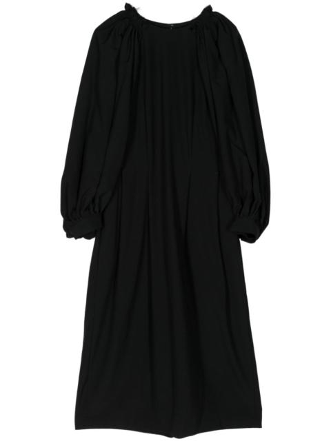 Crease Effect Midi Dress