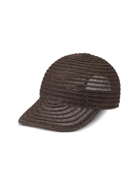 Tiger straw baseball cap