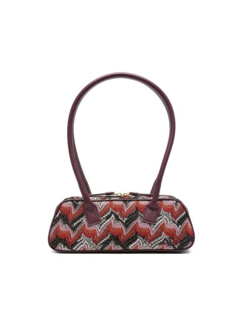 zigzag-pattern shoulder bag